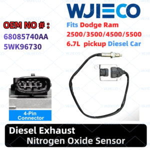 68085740AA 5WK96730 Nox Sensor Nitrogen Oxide Sensor for 2013-2015 RAM 2500/3500/4500/5500 6.7L L6 Diesel OHV Turbocharged OEM Replace 68085740AB 9046049