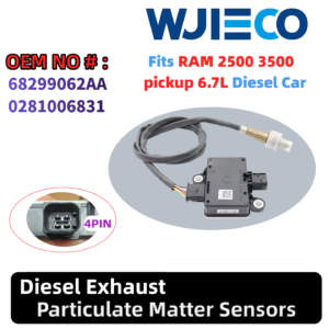 68299062AA PM Sensor Auto Sensors Particulate Matter Sensor 0281006831 for 2017 RAM 2500 3500 4500 5500 6.7L l6 DIESEL