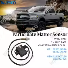 Particulate Matter Sensor 0281007126 0281007496 Auto Sensors PM Sensor 68352149AA 68352149AB for 2018 RAM 2500 3500 4500 6.7L