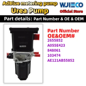 WJIECO AdBlue Pump 2655852 for Scania Euro 6 Truck Auto Part 2695808 2549339 2655852 182737 2009872 2057543 A055E423 Urea Pump