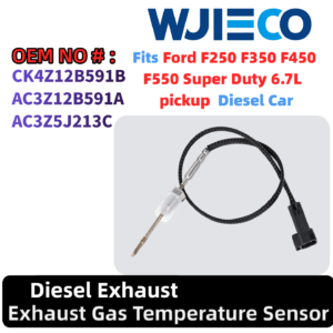 CK4Z12B591B AC3Z5J213C Exhaust Gas Temperature Sensor EGT Compatible with 2011-2016 Ford F250 F350 F450 F550 Super Duty 6.7L V8 2015-2019 Ford Transit 150 250 350 3.2L L5 AC3Z12B591A