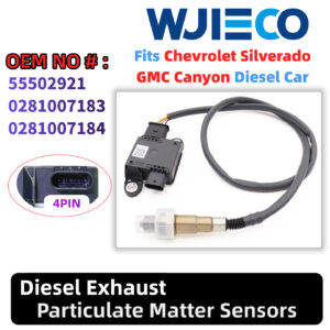 55502921 Diesel Exhaust Particulate Sensor for 2015-2022 Chevrolet Colorado 2.8L L4/GMC Canyon 2.8L L4 Diesel Turbocharged Particulate Matter Sensor OEM 0281007183 0281007184