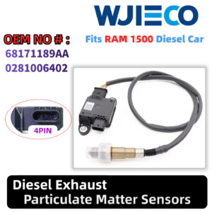 68171189AA  Diesel Exhaust Particulate Sensor Matter PM Sensor for 2014-2018 Dodge Ram 1500/2019 Ram 1500 Classic 3.0L V6 OE Replace OEM Replace 0281006402