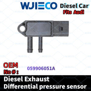 WJIECO 059906051A Diesel Differential Pressure Sensor, Compatible with Audi A4, High Precision Engine Pressure Sensor for Diesel Vehicles