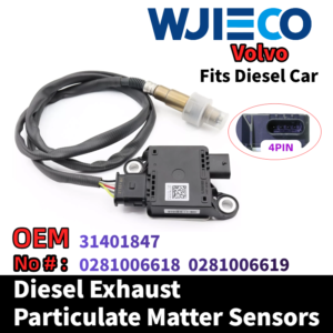 Volvo 31401847 0281006618 0281006619 Particulate Sensor WJIECO Brands Compatible with Fits For Volvo S90 V90 XC90 2.0T Diesel Vehicles Diesel Exhaust Particulate Matter Sensor OEM Replace Part Number 31401847 0281006618 0281006619 PM Sensor Automobiles Sensors