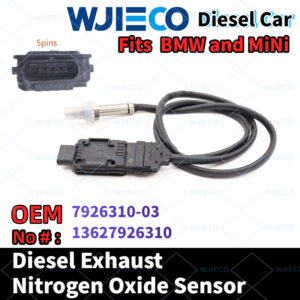 WJIECO Exhaust NOx Sensor Nitrogen Oxide Sensor , Replace OEM 7926310-03 7926310 13627926310, Compatible with Fits For BMW and MINI Diesel Vehicles SCR Emission System.