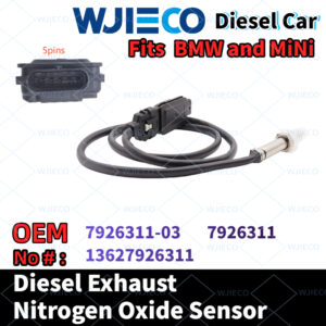 WJIECO Exhaust NOx Sensor Nitrogen Oxide Sensor , Replace OEM  7926311-03 7926311 13627926311, Compatible with Fits For BMW and MINI Diesel Vehicles SCR Emission System.
