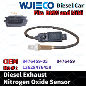 WJIECO Exhaust NOx Sensor Nitrogen Oxide Sensor , Replace OEM 8476459-05 8476459 13628476459 , Compatible with Fits For BMW and MINI Diesel Vehicles SCR Emission System.
