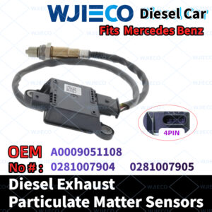 Mercedes Benz  A0009051108  Particulate Sensor  WJIECO Brands Compatible with Fits For  Mercedes Benz  Diesel Vehicles Diesel Exhaust Particulate Matter Sensor OEM Replace Part Number  A0009051108  0281007904  0281007905  PM Sensor Automobiles Sensors
