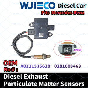 Mercedes Benz  A0111535628  Particulate Sensor  WJIECO Brands Compatible with Fits For  Mercedes Benz  Diesel Vehicles Diesel Exhaust Particulate Matter Sensor OEM Replace Part Number  A0111535628  0281008463    PM Sensor Automobiles Sensors
