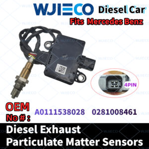 Mercedes Benz A0111538028 Particulate Sensor WJIECO Brands Compatible with Fits For Mercedes Benz Diesel Vehicles Diesel Exhaust Particulate Matter Sensor OEM Replace Part Number A0111538028 0281008461 PM Sensor Automobiles Sensors