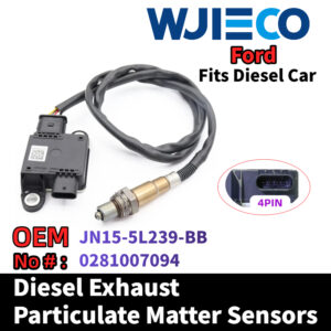 WJIECO Particulate Sensor  JN15-5L239-BB Compatible with Fits For Ford ECOSPORT 1.5TDCi diesel vehicles Diesel Exhaust Particulate Matter Sensor  OEM Replace Part Number JN15-5L239-BB  0281007094 PM Sensor Automobiles Sensors