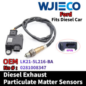 WJIECO Particulate Sensor LK21-5L216-BA 0281008347 Compatible with Fits For Ford Transit 2.0T diesel vehicles Diesel Exhaust Particulate Matter Sensor  OEM Replace Part Number  LK21-5L216-BA  0281008347 PM Sensor Automobiles Sensors