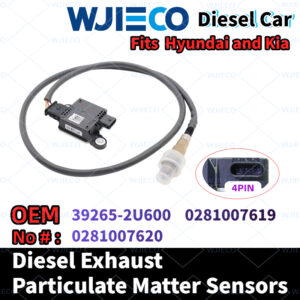 WJIECO Diesel PM Particulate Sensor 39265-2U600 0281007619 0281007620 For Hyundai i40 Mk1 1.6 CRDi D4FB Euro 6 DPF Soot Sensor
