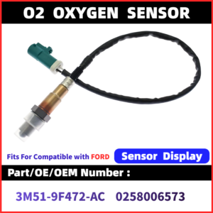 OEM 3M519F472AC 0258006573 Oxygen Sensor Lambda O2 Sensor Compatible With Ford Car Oxygen Sensor Replacement Part WJIECO Brand 3M51-9F472-AC