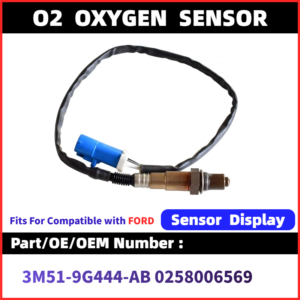 OEM 0258006569 3M519G444AB Oxygen Sensor Lambda O2 Sensor Compatible With Ford Car Oxygen Sensor Replacement Part WJIECO Brand 3M51-9G444-AB