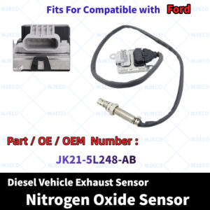 For Ford Nox Sensor JK21-5L248-AB WJIECO Brand Nitrogen Oxide Sensor Fits For Compatible with Ford Diesel Vehicle SCR Emission System Exhaust Sensor