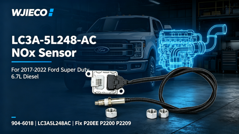 WJIECO LC3A-5L248-AC NOx Sensor | 904-6018 Replacement for 2017-2022 Ford Super Duty 6.7L Diesel